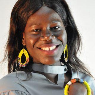 boucles d'oreille africaines jaune