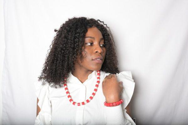 Bracelet et Collier Igbo traditionnel africain rouge