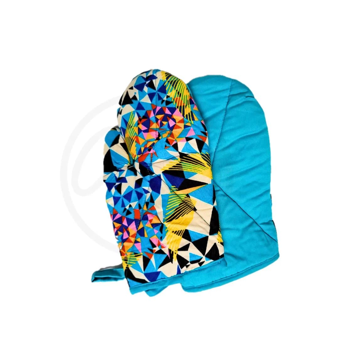 Gant de cuisine en tissu aux motifs africains