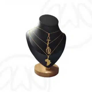 necklace africa bronze symbol kette collier gye nyame