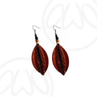 boucles d’oreilles en bois