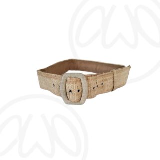 ceinture en rafia naturel