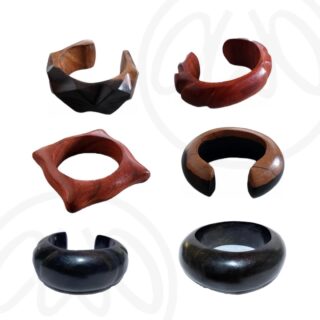 Bracelet en bois naturel ébène