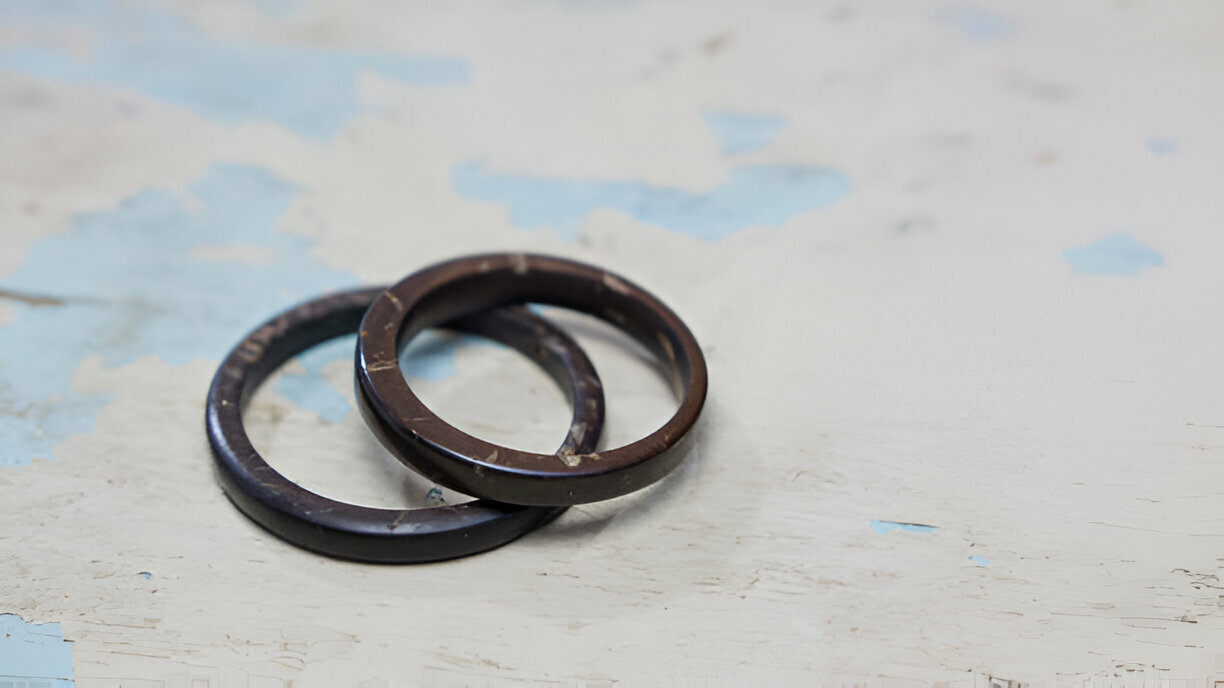 bague noix de coco coconut ring Kokosnussring
