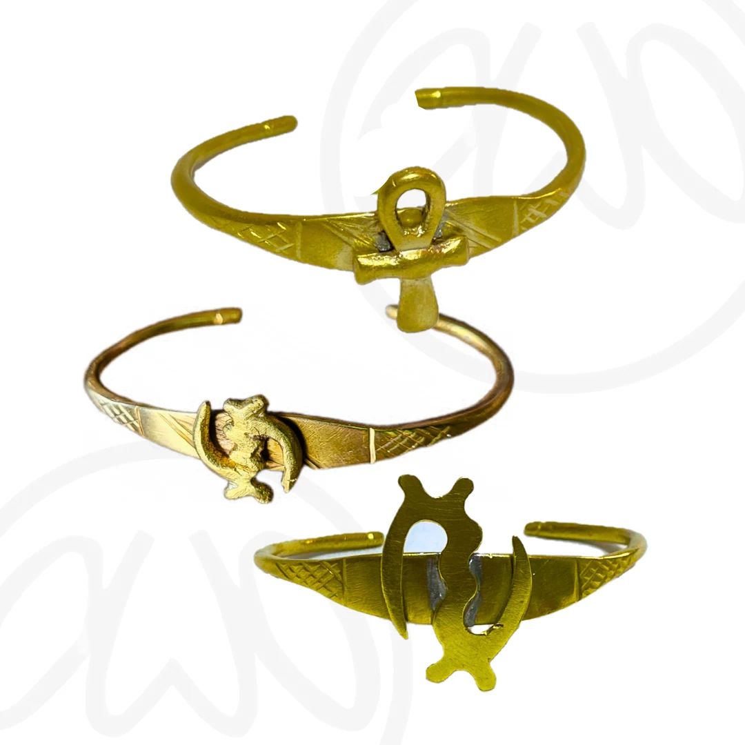 Bracelet jonc en bronze avec symbole Andikra
