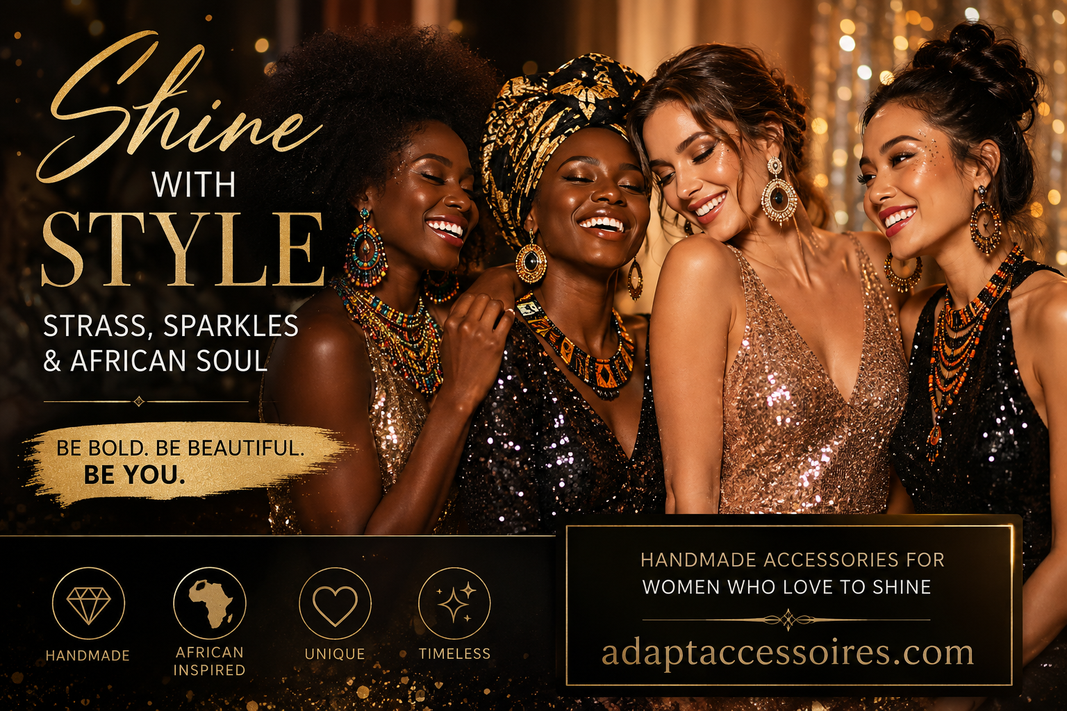 look strass paillettes